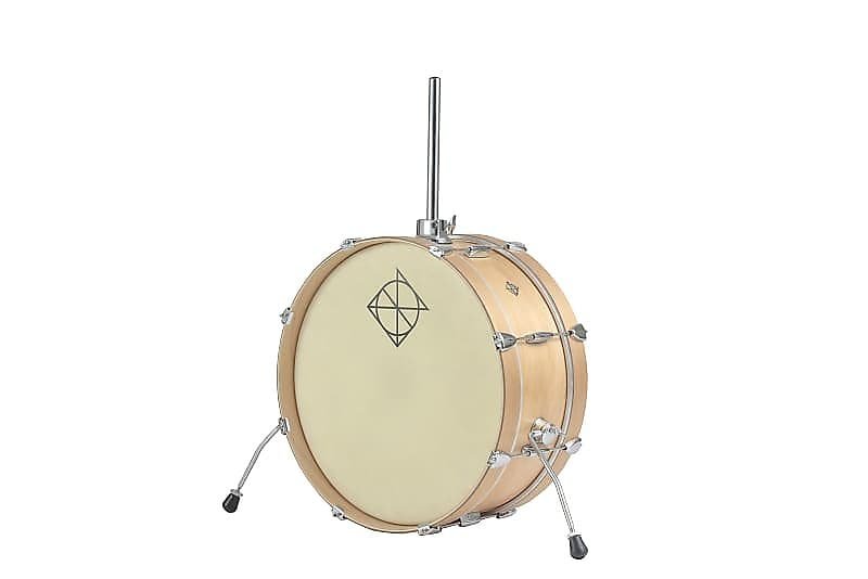 Grosse caisse Dixon 7x20" Little Roomer Satin Natural avec poteau de montage 16" (précommande)